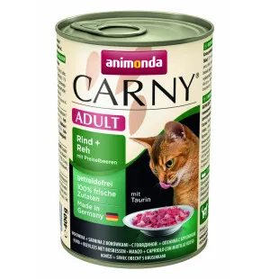 Animonda Carny Adult nauta, hirvi, puolukka 400g kuva