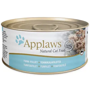 Applaws kissa tonnikalanfile 70g purkki - keitinliemi kuva