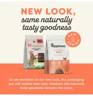 Applaws kissa adult kana & lohi kuivamuona 2kg image