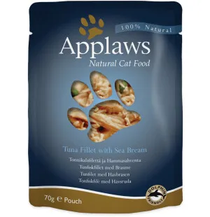 Applaws kissa tonnikala & ahven 70g annospussi kuva