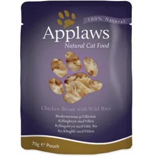 Applaws kissa kananrinta ja villiriisi 70g kuva