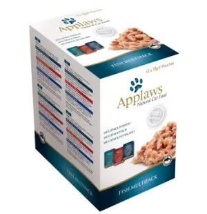 Applaws kissa lajitelma kala 12 x 70g annospussi kuva