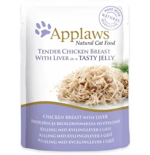 Applaws kissa kana & maksa hyytelössä 70g kuva