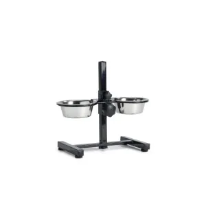 BZ Koiran ruokakuppiteline H-muoto musta image