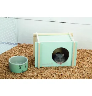 BZ Jyrsijän puinenmökki S Minttu 17 x 12 x 11cm image