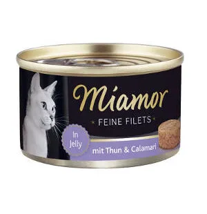 Miamor Fine Filets tonnikala & mustekala 100g kuva