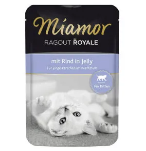 Miamor Ragout Royale Kitten Nauta 100g Jelly kuva