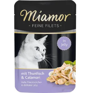 Miamor Fine Filets tonnikala&mustekala 100g Jelly kuva