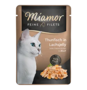 Miamor Fine Filets Tonnikala & lohi hyytelössä 100g kuva