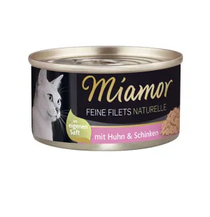 Miamor Fine Filets Naturelle kana&kinkku 80g kuva