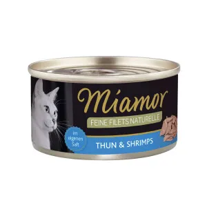 Miamor Fine Filets Naturelle tonnikala & katkarapu kuva