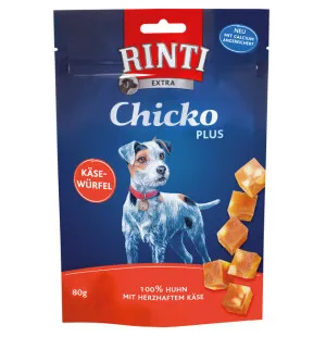 Rinti Extra Chicko PLUS kana - juusto kuutiot 80g kuva