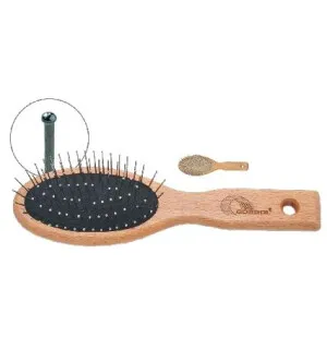 Metallipiikkiharja ovaali, 7 riviäpiikkejä, pehmeä kuva