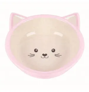 Kissankuppi kissannaamalla vaaleanpunainen 13cm kuva