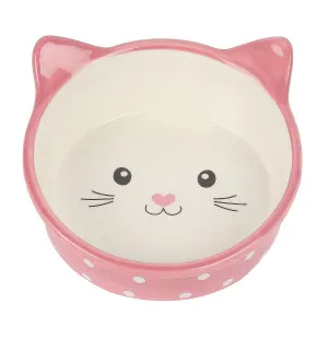 Polka Cat Bowl pinkki kissannaama 300ml kuva