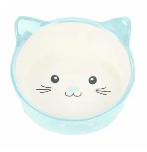 Polka Cat Bowl sininen kissannaama 300ml kuva