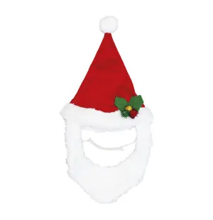 Happy Pet Santa Hat & Beard Small - Medium kuva