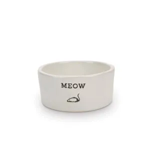 Keraaminenkuppi kissalle -meow- tekstillä kuva