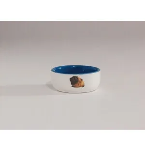 Keraaminen kuppi marsuille 10 cm kuvalla sininen kuva