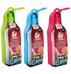 Koiran vesipullo matka-automaatti 500 ml mix värit kuva