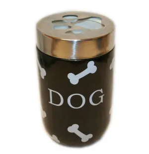 Keraaminen keksipurkki 17cm kannella DOG teksti image