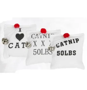 Kissan pussi kulkusella n.8cm, sis.kissanminttua kuva