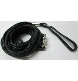 Näyttelyremmi, nylon 5mm x 120 cm musta image