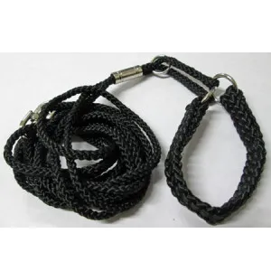 Näyttelyremmi, nylon 3mm x 120 cm musta image