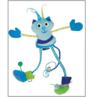 Kissan huisku,varsi n.21cm pitkä naru, kuva