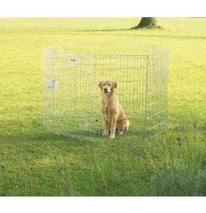 Koiran metallinen pentuaitaus 61x107 cm, 8 osaa image