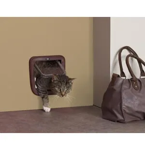 Basic kissanluukku oveen 21 x 22 cm ruskea image