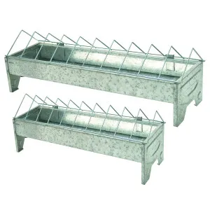 Metallinen ruokintakaukalo kanoille 50x13x15 cm image