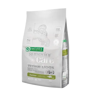 Natures Protection Superior Care White Dogs  Junior Vaalea kala 10 kg kuva
