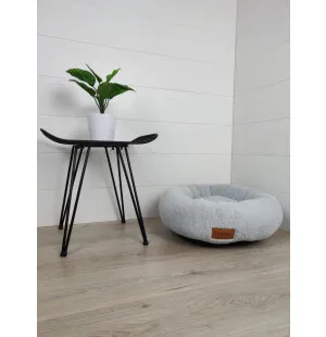 Tujoma Luxus Kantola pyöreä pörröpeti siniharmaa S kuva