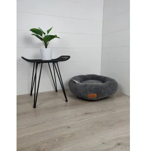 Tujoma Luxus Kantola pyöreä pörröpeti tummanharmaa S kuva