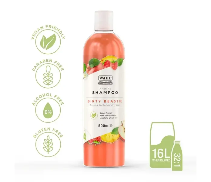 wahl shampoo dirty beastie 500ml zx482 free from image