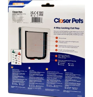 Closer Pets cat flap Ovi 4 valintainen leveä kuva