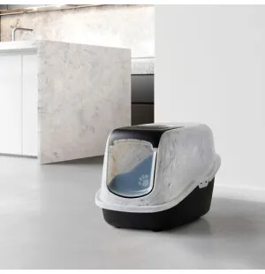 WC katettu Nestor Marble -black - grey kuva