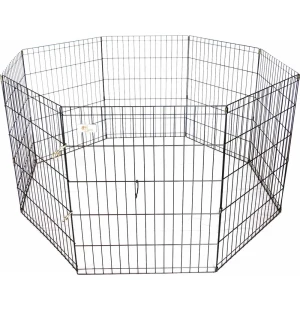 Koiran metallinen aitaus 60x76 cm, 8 osaa image