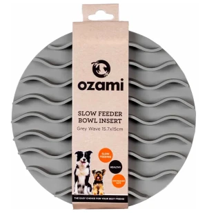Ozami Slow Feeder Bowl Insert Grey Wave 15,7x15cm  image