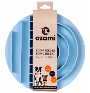 Ozami Slow Feeder Bowl Insert Blue Arch 15,7x15cm  image