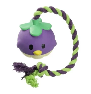 MISOKO koiran lateksinen köysilelu - violetti 40cm kuva